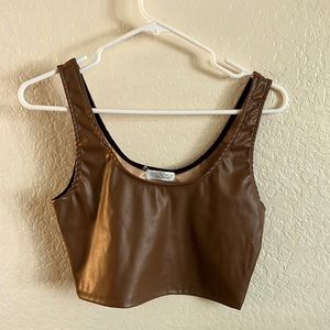 Crop top caramel